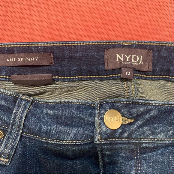 NYDJ Ami Skinny Jeans vintage wash sz 12 worn 1X lk new - Picture 6 of 8